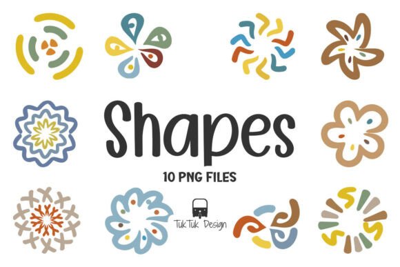 Boho Art Shapes: Enhancing Creative Projects with Decorative Element PNGs
