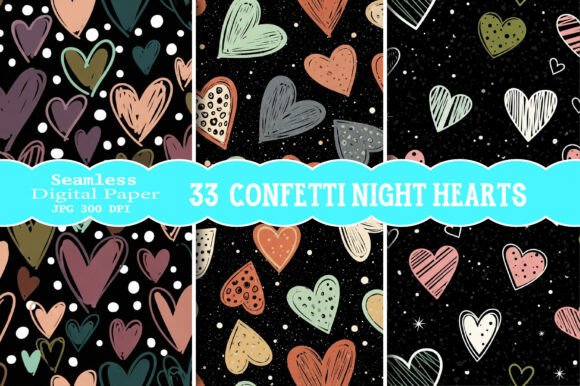Confetti Night Hearts Pattern: A Versatile Design with Hidden Pitfalls