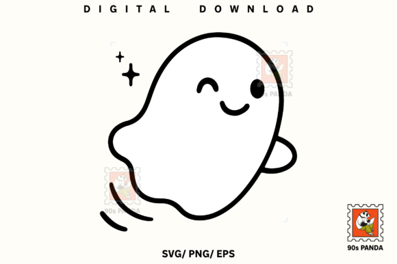 Cute Halloween Ghost SVG PNG: A Versatile Design Asset
