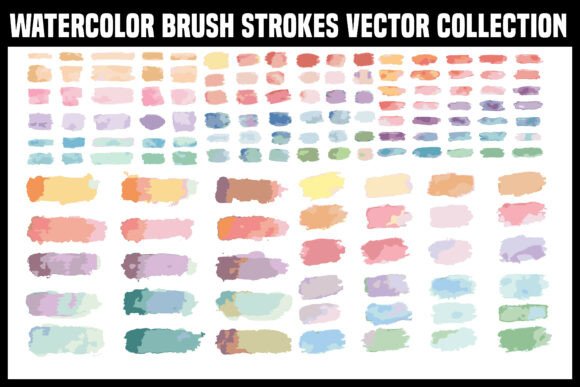 How the Watercolor Brush Strokes Vector Bundle Elevates Design Strategy