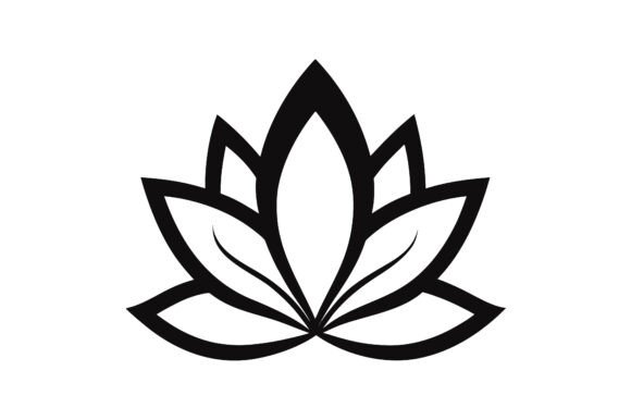 Lotus Flower Clip Art Black: A Versatile Design Solution for Creative Projects