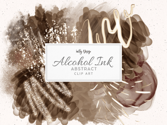 Luxury Ivory Alcohol Ink Clip Art: Elevating Modern Creative Projects
