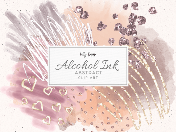 Pastel Orange Alcohol Ink Clip Art: A Creative Essential for Modern Design Projects