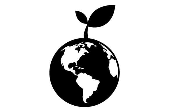 Planet Earth with a Sprouting Leaf: A Symbol of Growth and Design Innovation
