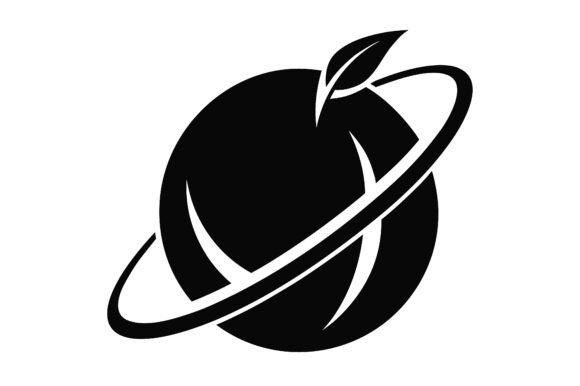 Planet with Orbit Lines Forming Leaf: A Strategic Design Element for Visual Communication