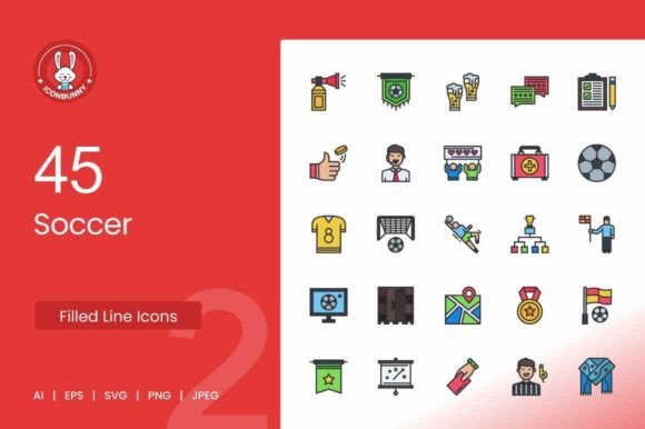 Soccer Filled Line Icons: A Practical Choice for Modern Sports Design Projects