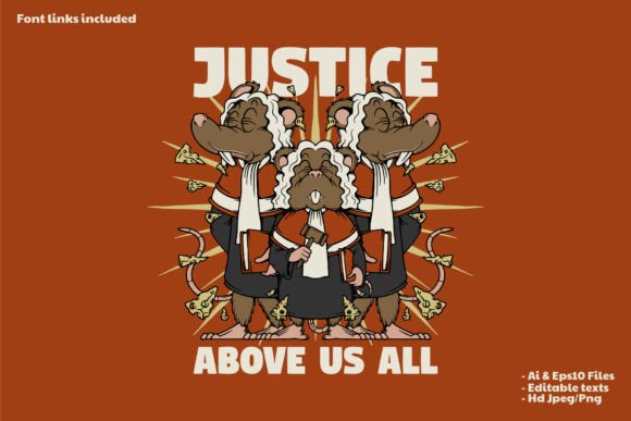Unleash Your Brand’s Potential with the Cartoon Three Rats Mascot in Judge Robes