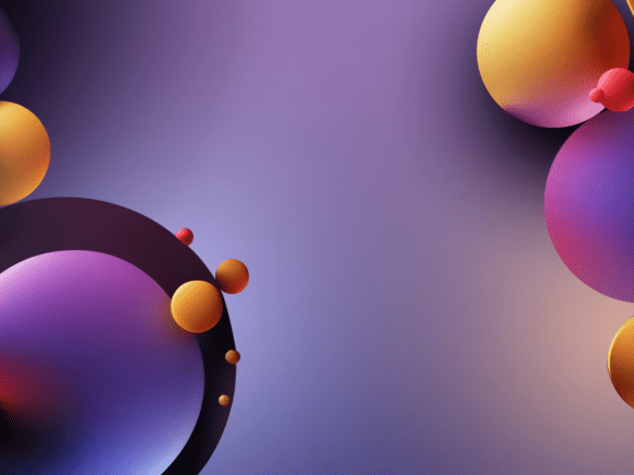 Vibrant 3D Balls Background: A Dynamic Choice for Modern Design Projects